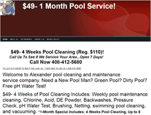 Tablet Screenshot of poolservicecleaning.net